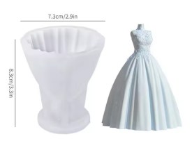 Molde silicona vestido fiesta 